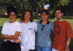 Graduate students at an annual department picnic